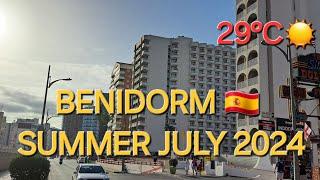 BENIDORM  CALLE DERRAMADOR TO RINCON DE LOIX  4K-HDR SUMMER WALKING TOUR #summer #costablanca