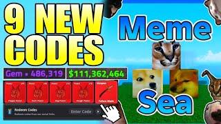 *NEW CODES* ALL NEW WORKING CODES IN MEME SEA 2024 AUGUST ROBLOX MEME SEA CODES