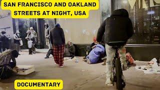 This is how the homeless in the Bay Area make money at night in San Francisco and Oakland USA.