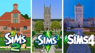 Sims 2 vs Sims 3 vs Sims 4  University Part 1