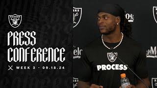 Gardner Minshew and Davante Adams Presser - 9.18.24  Raiders  NFL