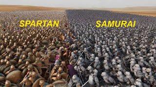 10000 Samurais VS 10000 Spartans