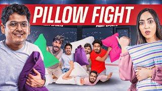 THE ULTIMATE S8UL PILLOW FIGHT IN UFC RING 