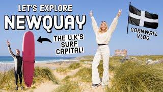 Exploring Newquay Town & Beaches Were in Cornwall  England Travel Vlog