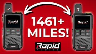 RAPID RADIOS Push-To-Talk Nationwide Walkie Talkies Field Test Demo