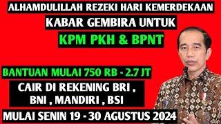 ALHAMDULILLAH BANTUAN 750 - 2.7 JUTA CAIR DI REKENING KPM PKH & BPNT BRI  BNI  MANDIRI  BSI