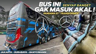 Rp 400.000 WORTH IT GAK NAIK BUS INI ⁉️ Trip Jakarta-Surabaya with Pandawa 87 Transformers