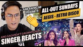 All-Out Sundays - Opening Prod Aegis-Retro Disco Nov 20 2022  SINGER REACTION