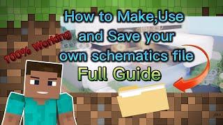 How to make your own schematics and use world edit in Minecraft  Full Guide