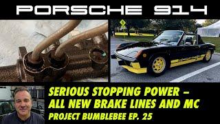 Porsche 914 Brake Line Master Cylinder and Pedal Cluster Install Project Bumblebee Ep. 25