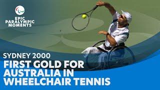 Sydney 2000  David Hall Makes History for Australia Winning the Country 1st Gold in W. Tennis