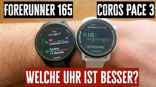 Garmin Forerunner 165 vs. Coros Pace 3 Das ist die Beste Einsteiger-Sportuhr