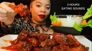 3 hrs. intense sounds of fried chicken compilation ASMR crunchy sounds Satisfying