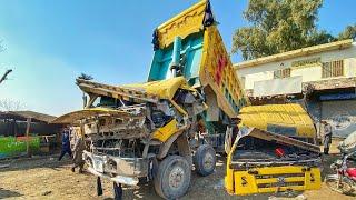 Amazing Repairing Process of accidental dumper Cabin in Local workshop 