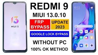 Redmi 9 Frp Bypass Miui 13 without Pc Redmi 9 Miui 13 Frp Unlock  Redmi 9 Google Account Remove 
