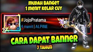 CARA DAPAT AVATAR BANNER 7 TAHUN MUDAH BANGET  CARA MUDAH MENDAPATKAN BANNER AVATAR 7TH FREE FIRE