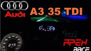   2021 Audi A3 35 TDI  Night Drive POV  Top Speed  0-100