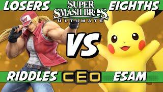 CEO 2023 - Riddles Terry vs ESAM Pikachu Losers Eighths - Smash Ultimate