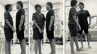 Mahesh Babu Height Challenge With His Son Gautam  Mahesh Babu Family Fun