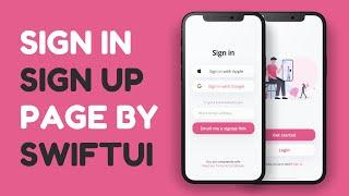 Welcome and Sign In Page - SwiftUI - Speed Code