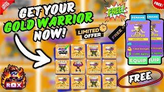 Get Your FREE Gold Warrior PET Now in Muscle Legends 2024 Roblox   Muscle Legends Gold Warrior Pet