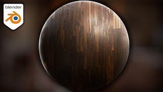 Procedural Dark Wood Floor Boards Material Blender Tutorial