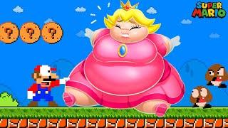 Super Mario Bros. But everything Mario touches turns fatter  Game Animation