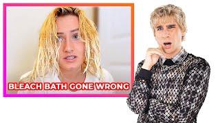 Hairdresser reacts to bleach baths gone wrong