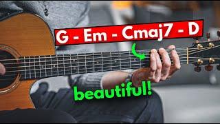 Simple and Romantic Chords on Acoustic Guitar