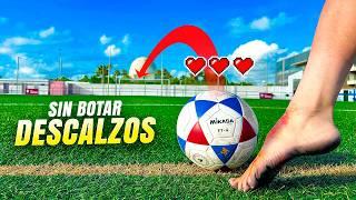  GOL sin BOTAR DESCALZOS  ¡Retos de Fútbol