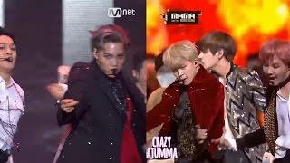 BTS vs EXO   Dance Battle  MAMA 2016