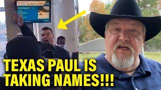 Texas Paul GOES BALLISTIC exposing Identity of Airport White Supremacist