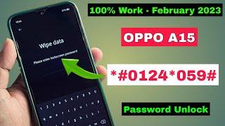 OPPO A15 Ka Lock Kaise Tode  Oppo A15 Hard Reset - Password Unlock Without Pc.. February 2023