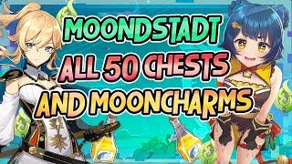 ALL 50 Mooncharms & Mystmoon Chests Location Moondstadt DETAILED GUIDE - Genshin Impact