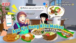 CIYUT VLOG #10  APA AJA YANG KITA MAKAN HARI INI??  Cici & Jukyung  SAKURA SCHOOL SIMULATOR