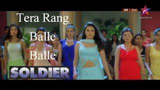 Tera Rang Balle Balle - Soldier 1998 Preity Zinta & Bobby Deol  Bollywood Superhit songs