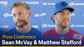 Sean McVay & Matthew Stafford On Team Injuries Lions Matchup & Young Player Performances