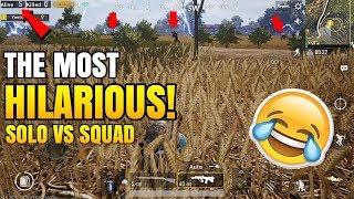 The MOST HILARIOUS ENDING  Solo VS Squad  PUBG Mobile Funny Moments