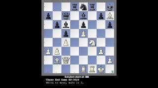 Chess Puzzle EP029 #chessendgame #chessendgames #chesstips #chess #Chesspuzzle #chesstactics
