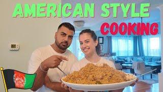 American Style Qabuli Palau  قابلی پلو به طریقه امریکایی  Hila & Massi Vlog 76