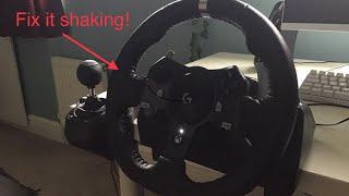 Fix Logitech G920  G29 or any steering wheel from shaking all the time