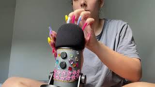 ASMR Mic scratching with a cover ️  Minimal whispering