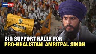 Pro-Khalistani Separatist Amritpal Singhs Mother Holds Mega Rally Supporters Flood Streets