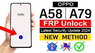 OPPO A58A79  Google Account Bypass Reset Option Not Working  ANDROID 13 Without PC