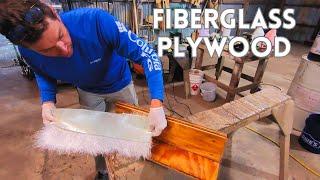 How to FIBERGLASS over PLYWOOD  Do it the RIGHT WAY the FIRST time Step by Step DIY fiberglassing