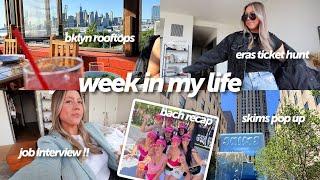 week in my life interview skims pop-up scottsdale bachelorette recap trying for eras tickets etc