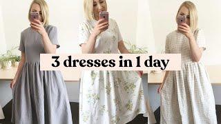 Making 3 Dresses In 1 Day Because Im OBSESSED