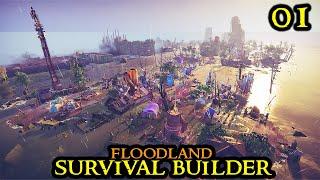 FLOODLAND - New HARDCORE Colony Survival Game  Strategy Post-Apocalyptic  Part 01 #sponsored