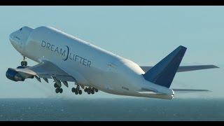 Boeing 747 dream lifter take off