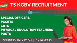 TS KGBV Recruitment 2023 Apply 1241 Posts schooledu.telangana.gov.in